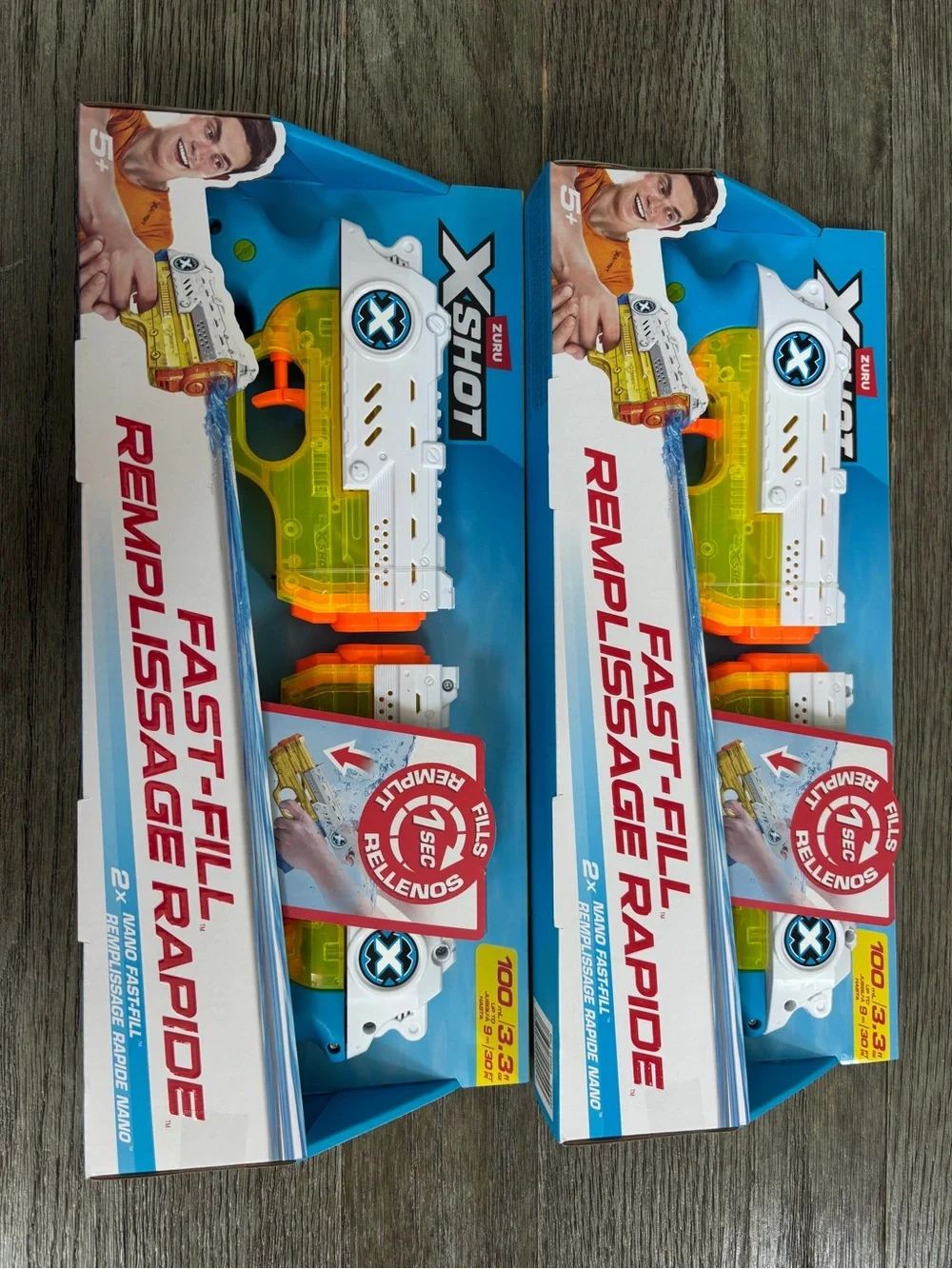 Fast-Fill Kids Toy Blaster - White & Yellow